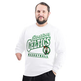 NBA Boston Celtics G-III Sports by Carl Banks Adaptive Headliner Fleece Crewneck Sweatshirt
