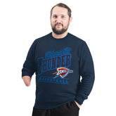 NBA Oklahoma City Thunder G-III Sports by Carl Banks Adaptive Headliner Fleece Crewneck Sweatshirt