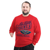 NBA New Orleans Pelicans G-III Sports by Carl Banks Adaptive Headliner Fleece Crewneck Sweatshirt