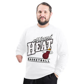 NBA Miami Heat G-III Sports by Carl Banks Adaptive Headliner Fleece Crewneck Sweatshirt
