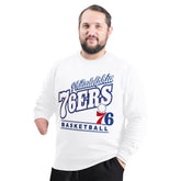 NBA Philadelphia 76ers G-III Sports by Carl Banks Adaptive Headliner Fleece Crewneck Sweatshirt