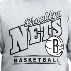 NBA Brooklyn Nets G-III Sports by Carl Banks Adaptive Headliner Fleece Crewneck Sweatshirt
