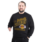 NBA Los Angeles Lakers G-III Sports by Carl Banks Adaptive Headliner Fleece Crewneck Sweatshirt