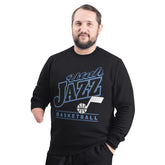 NBA Utah Jazz G-III Sports by Carl Banks Adaptive Headliner Fleece Crewneck Sweatshirt