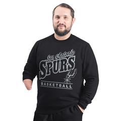 NBA San Antonio Spurs G-III Sports by Carl Banks Adaptive Headliner Fleece Crewneck Sweatshirt