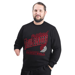 NBA Portland Trail Blazers G-III Sports by Carl Banks Adaptive Headliner Fleece Crewneck Sweatshirt