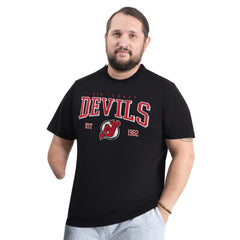 NHL Black New Jersey Devils G-III Sports by Carl Banks Adaptive Classic Team Graphic T-Shirt