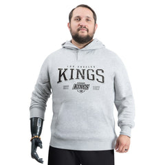 NHL Gray Los Angeles Kings G-III Sports by Carl Banks Adaptive Classic Team Spirit Fleece Hoodie