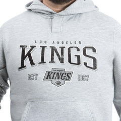 NHL Gray Los Angeles Kings G-III Sports by Carl Banks Adaptive Classic Team Spirit Fleece Hoodie