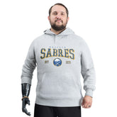 NHL Gray Buffalo Sabres G-III Sports by Carl Banks Adaptive Classic Team Spirit Fleece Hoodie