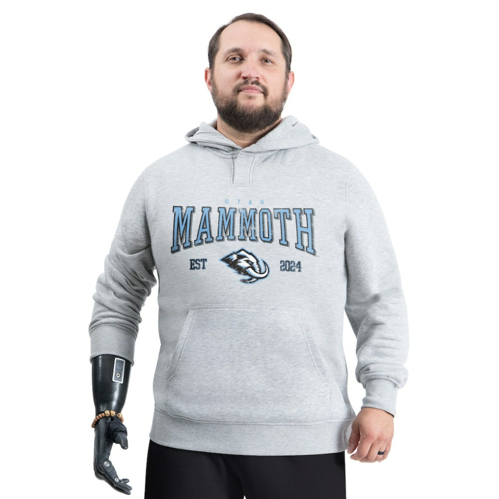 NHL Gray Utah Mammoth G-III Sports by Carl Banks Adaptive Classic Team Spirit Fleece Hoodie