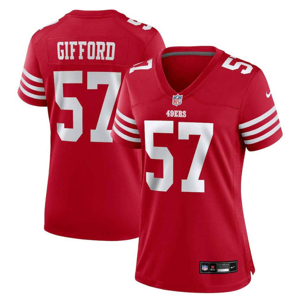 Luke Gifford Women's Team Game Jersey - San Francisco 49ers