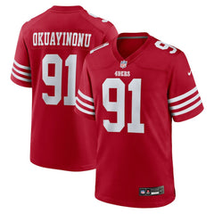 Sam Okuayinonu Team Game Jersey - San Francisco 49ers