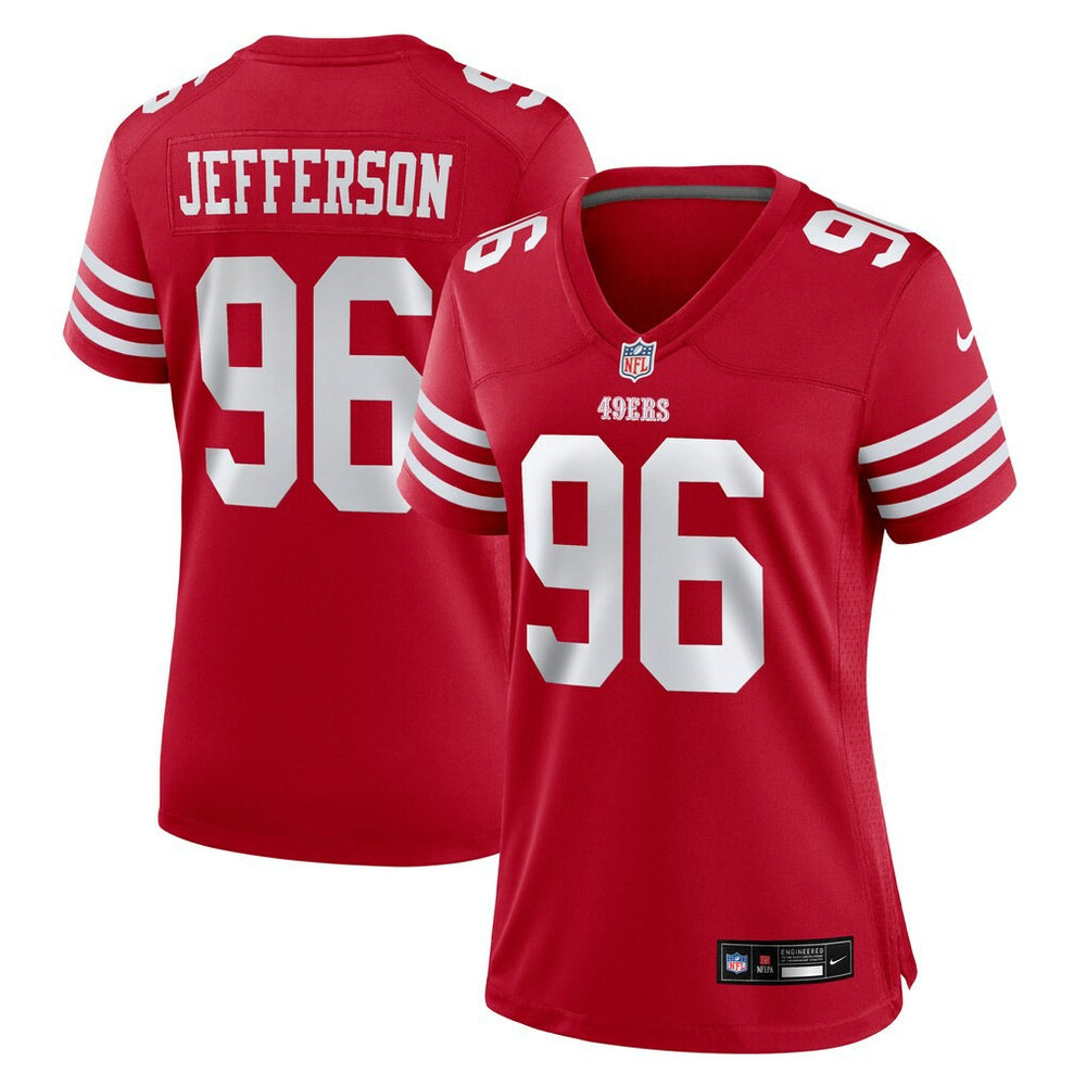Jordan Jefferson Women's Team Game Jersey - San Francisco 49ers