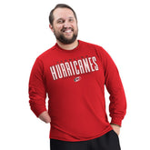 NHL Red Carolina Hurricanes G-III Sports by Carl Banks Adaptive Mesh Effect Long Sleeve T-Shirt