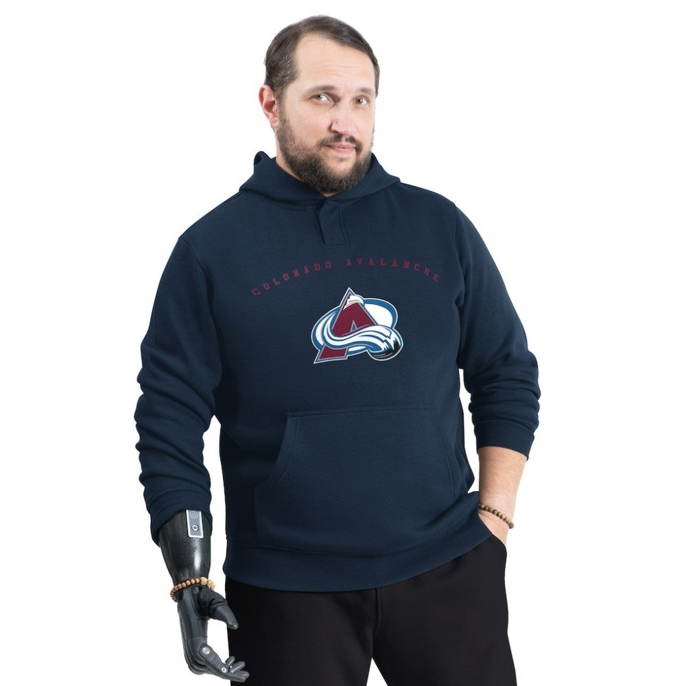 NHL Navy Colorado Avalanche G-III Sports by Carl Banks Adaptive Classic Team Arc Fleece Hoodie