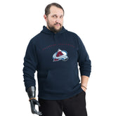 NHL Navy Colorado Avalanche G-III Sports by Carl Banks Adaptive Classic Team Arc Fleece Hoodie