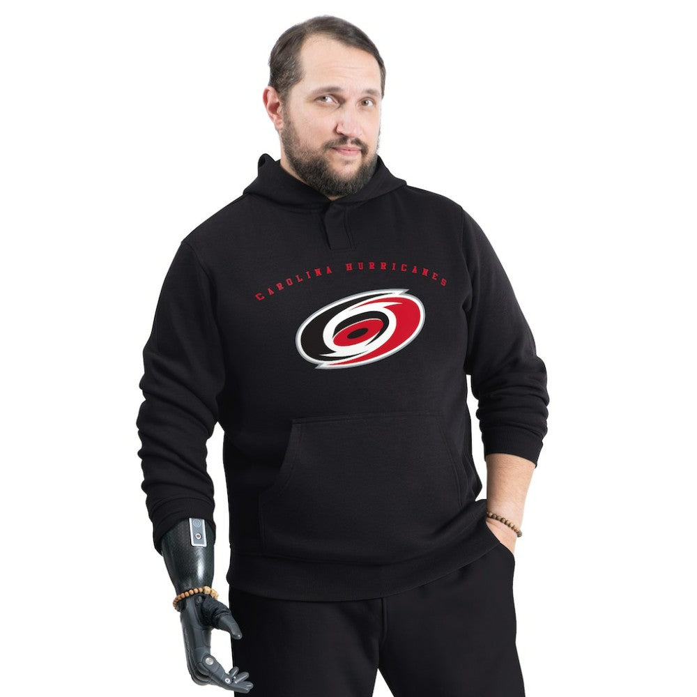 NHL Black Carolina Hurricanes G-III Sports by Carl Banks Adaptive Classic Team Arc Fleece Hoodie