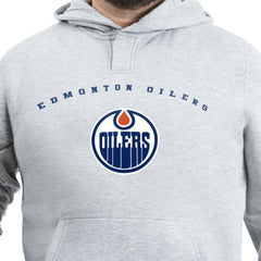 NHL Gray Edmonton Oilers G-III Sports by Carl Banks Adaptive Classic Team Arc Fleece Hoodie