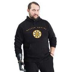 NHL Black Boston Bruins G-III Sports by Carl Banks Adaptive Classic Team Arc Fleece Hoodie