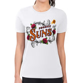 NBA Phoenix Suns G-III 4Her by Carl Banks Women's Super-Slim Fit Lightweight Roses Crew Neck T-Shirt