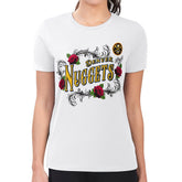 NBA Denver Nuggets G-III 4Her by Carl Banks Women's Super-Slim Fit Lightweight Roses Crew Neck T-Shirt sale