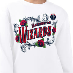 NBA Washington Wizards G-III 4Her by Carl Banks Women's Roses Fleece Tri-Blend Sweatshirt