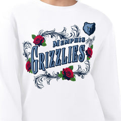 NBA Memphis Grizzlies G-III 4Her by Carl Banks Women's Roses Fleece Tri-Blend Sweatshirt