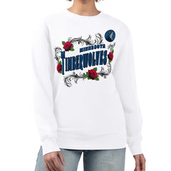 NBA Minnesota Timberwolves G-III 4Her by Carl Banks Women's Roses Fleece Tri-Blend Sweatshirt