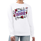 NBA Oklahoma City Thunder G-III 4Her by Carl Banks Women's Roses Fleece Tri-Blend Sweatshirt