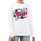 NBA Philadelphia 76ers G-III 4Her by Carl Banks Women's Roses Fleece Tri-Blend Sweatshirt