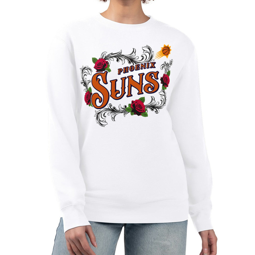 NBA Phoenix Suns G-III 4Her by Carl Banks Women's Roses Fleece Tri-Blend Sweatshirt