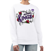 NBA Sacramento Kings G-III 4Her by Carl Banks Women's Roses Fleece Tri-Blend Sweatshirt