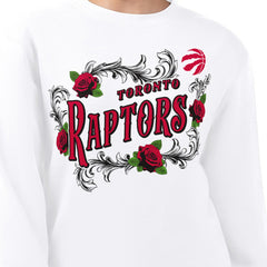 NBA Toronto Raptors G-III 4Her by Carl Banks Women's Roses Fleece Tri-Blend Sweatshirt