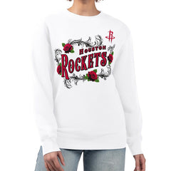 NBA Houston Rockets G-III 4Her by Carl Banks Women's Roses Fleece Tri-Blend Sweatshirt sale
