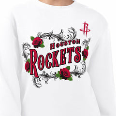 NBA Houston Rockets G-III 4Her by Carl Banks Women's Roses Fleece Tri-Blend Sweatshirt sale
