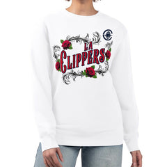 NBA LA Clippers G-III 4Her by Carl Banks Women's Roses Fleece Tri-Blend Sweatshirt