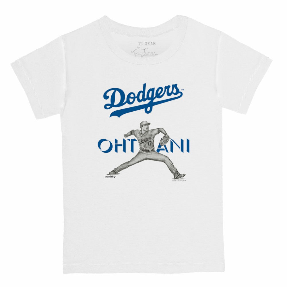 MLB Shohei Ohtani Los Angeles Dodgers Tiny Turnip Youth Pitch Graphic T-Shirt
