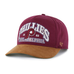 MLB Philadelphia Phillies '47 Cooperstown Break Wood Suede Hitch Adjustable Hat