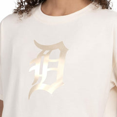 MLB Detroit Tigers Starter Women's Pastels Boxy Cropped T-Shirt
