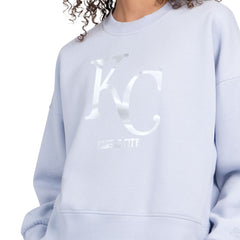 MLB Kansas City Royals Starter Women's Pastels Boxy Fleece Sweatshirt