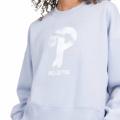 MLB Philadelphia Phillies Starter Women's Pastels Boxy Fleece Sweatshirt