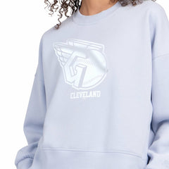 MLB Cleveland Guardians Starter Women's Pastels Boxy Fleece Sweatshirt