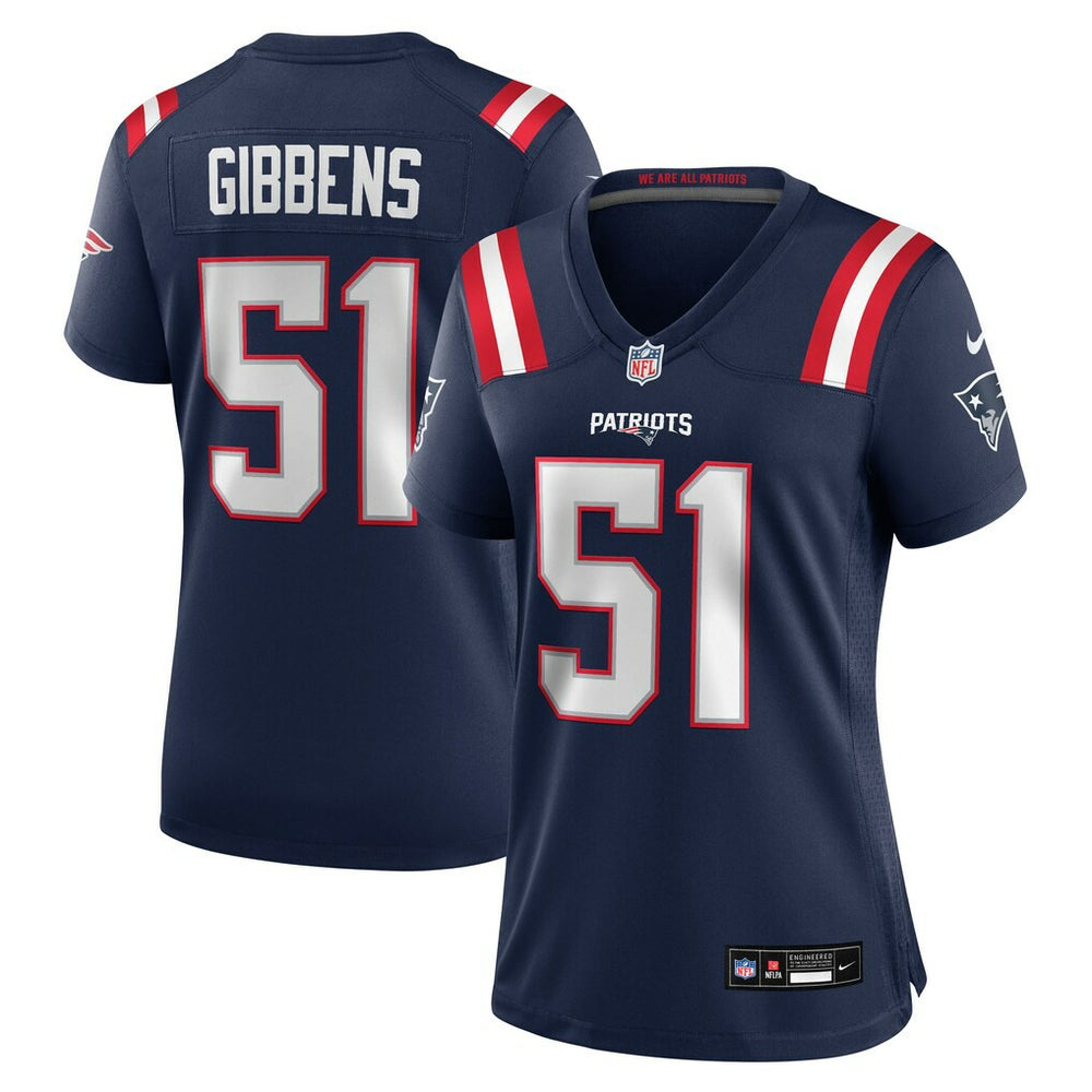 Jack Gibbens Women's Team Game Jersey - New England Patriots