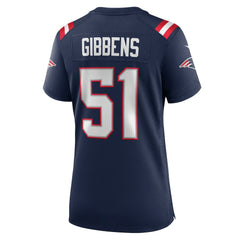 Jack Gibbens Women's Team Game Jersey - New England Patriots