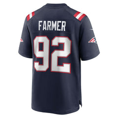 Joshua Farmer Team Game Jersey - New England Patriots