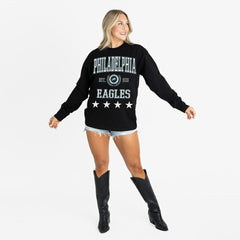 Gameday Couture Women's Oversized Everyday Star Long Sleeve T-Shirt - Philadelphia Eagles