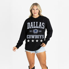 Gameday Couture Women's Oversized Everyday Star Long Sleeve T-Shirt - Dallas Cowboys