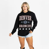 Gameday Couture Women's Oversized Everyday Star Long Sleeve T-Shirt - Denver Broncos