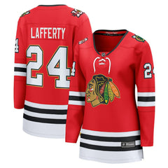 NHL Red Sam Lafferty Chicago Blackhawks Fanatics Women's Centennial Breakaway Player Jersey